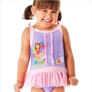 ชุดว่ายน้ำเด็ก Sofia the First Deluxe Swimsuit ของแท้ พร้อมส่ง