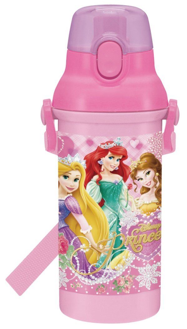 กระติกน้ำยกดื่ม มีสายสะพาย Disney Princess จากญี่ปุ่น ของแท้ พร้อมส่ง