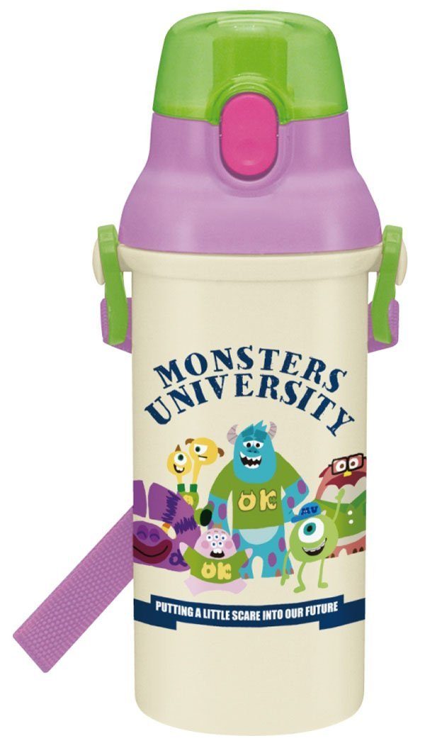 กระติกน้ำยกดื่ม มีสายสะพาย ลาย Monster University ของแท้จากญี่ปุ่น