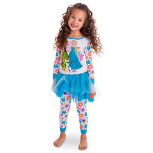 H1112 ชุดนอนเด็ก Frozen Deluxe PJ PALS and Tutu Set for Girls ของแท้ พร้อมส่ง