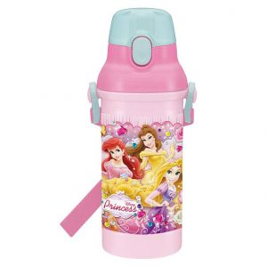 H2174 กระติกน้ำยกดื่ม มีสายสะพาย Disney Princess