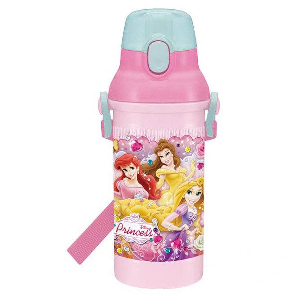 H2174 กระติกน้ำยกดื่ม มีสายสะพาย Disney Princess