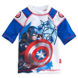 H1317 เสื้อว่ายน้ำเด็ก Captain America: Civil War Rash Guard for Boys ของแท้ พร้อมส่ง