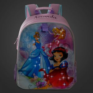 H3133 กระเป๋าเป้เด็ก Disney Princess Light-Up Backpack 16" ของแท้ พร้อมส่ง