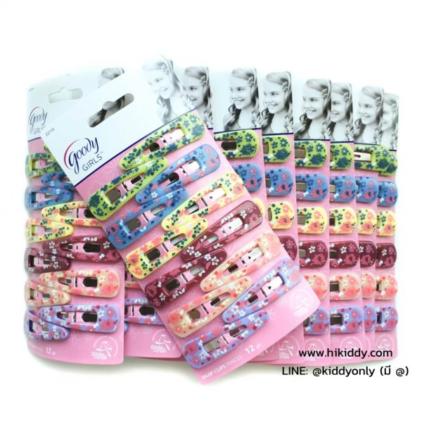 H6502 กิ๊บติดผมเด็ก Goody Girl Snap Clips Flowers ของแท้ พร้อมส่ง