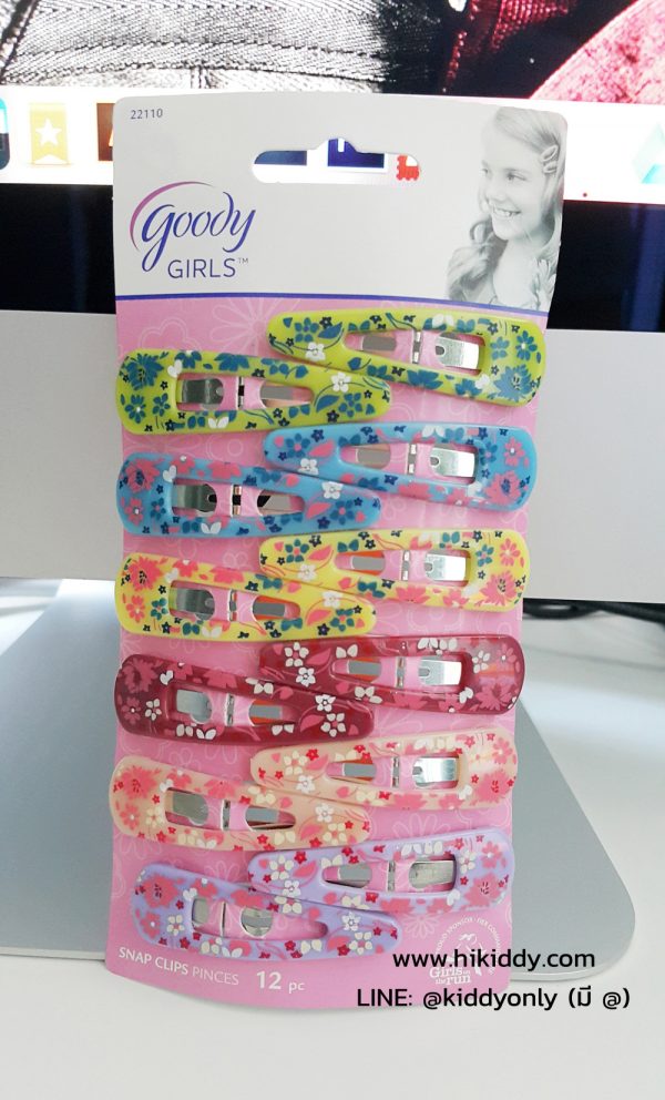 H6502 กิ๊บติดผมเด็ก Goody Girl Snap Clips Flowers ของแท้ พร้อมส่ง