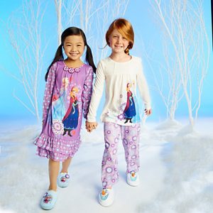 H1104 ชุดนอนเด็ก Frozen: Anna and Elsa Long Sleeve Nightshirt