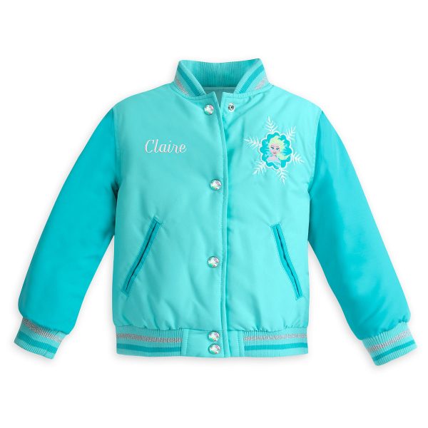 H1523 เสื้อกันหนาวเด็ก Disney: Elsa Varsity Jacket for Girls - Frozen