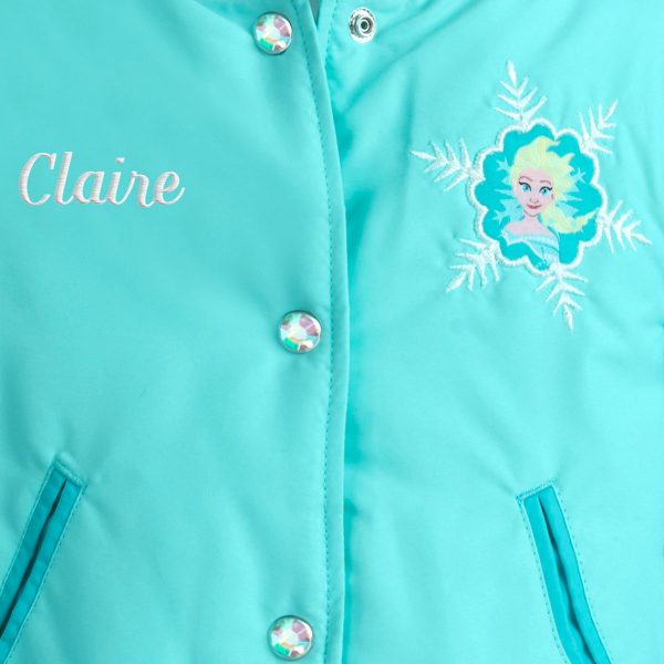 H1523 เสื้อกันหนาวเด็ก Disney: Elsa Varsity Jacket for Girls - Frozen